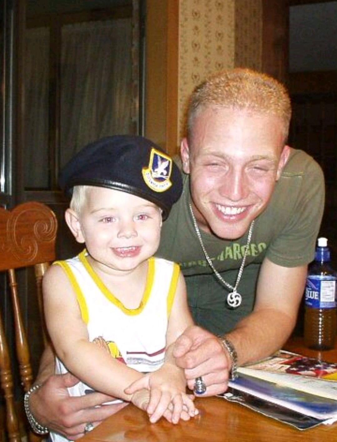 Jarrett Parker with his younger brother